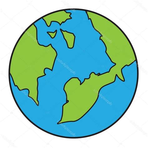 Planet Earth Cartoon Drawing