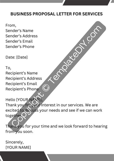 Business Proposal Letter For Services Sample In Pdf And Word