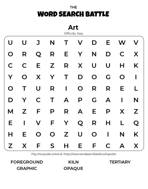 Download Word Search On The Elements And Principles Of Art Art Terms