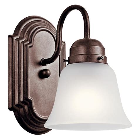 Kichler Independence 1 Light Tannery Bronze Bathroom Indoor Wall Sconce