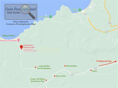 Exclusive Developments Map Playa Matapalo Costa Rica Discovered