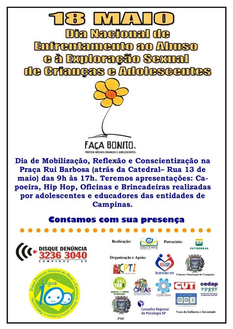 Uma data para não ser esquecida. Pedagogia da Imagem: Faça bonito no 18 de maio