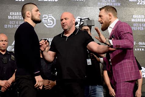 conor mcgregor v khabib nurmagomedov final press conference irish start time and how to watch