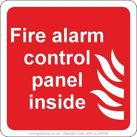 Fire Alarm Control Panel Inside Sign Jps Online
