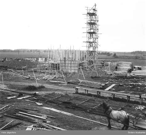 byggnation av rosta panncentral 1948 Örebro stadsarkiv digitaltmuseum