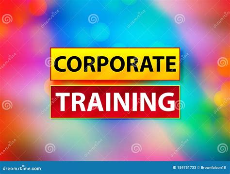 Corporate Training Abstract Colorful Background Bokeh Design