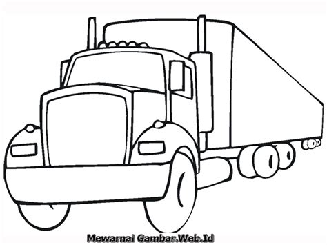 Sketsa Gambar Mobil Truk Web Site Edukasi