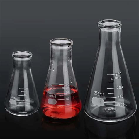 Ml Glass Erlenmeyer Flask Glass Conical Flask Narrow Neck Laboratory Glassware Buy At The