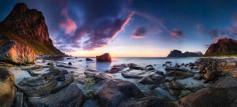 Hd Wallpaper Brown Cliff Near Ocean Water Under Gray Clouds San Diego