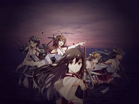 Akagi Kancolle Anime Girls Kantai Collection Kongou