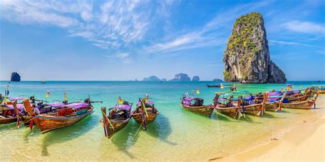4567949 Limestone Turquoise Thailand Nature Sea Water Cliff