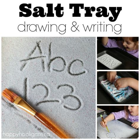 Diy Salt Tray Writing Activity For Preschoolers Writing Activities