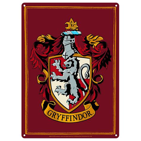 Harry Potter Gryffindor House Crest A5 Steel Sign Tin Picture Plaque