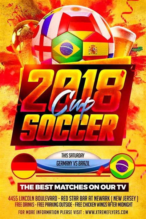 World Cup Psd Flyer Template World Cup