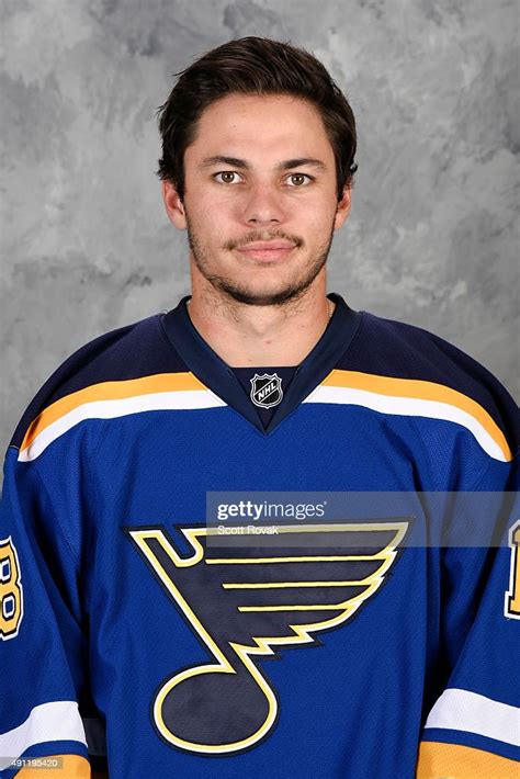 Ty Rattie Of The St Louis Blues Poses For His Official Headshot For