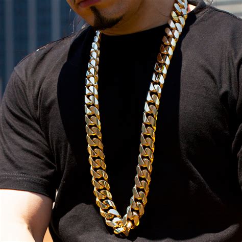 15 Kilo Miami Cuban Link Chain 14k Solid Gold Necklace For Men 100377