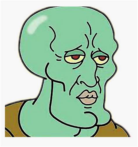 Handsome Squidward Thanos Meme Face Meme Wall