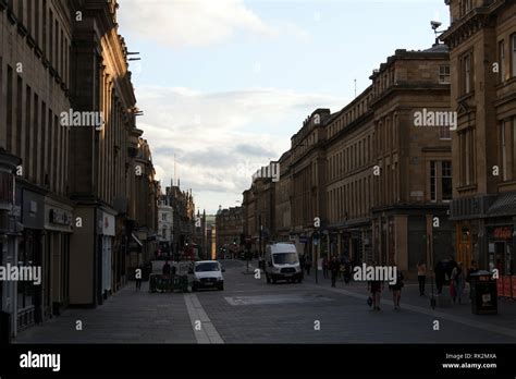 Grey Street In Grainger Town Newcastle Upon Tyne England Uk Stock