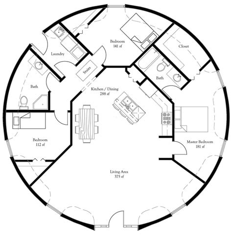 Round House Floor Plans Image To U