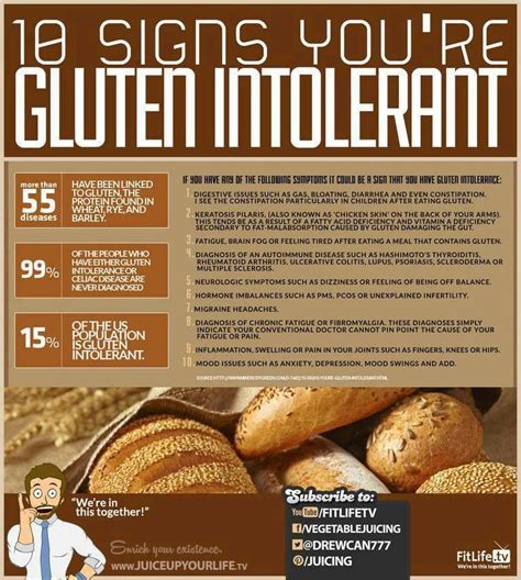 Gluten Intolerance And Celiac Disease 10 Signs Youre Gluten Intolerant