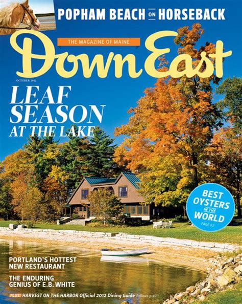 October 1954 Down East Magazine Magazine Maine Lake