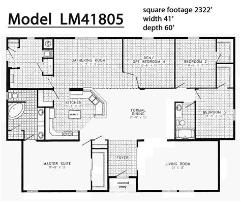 Triple Wide Modular Floor Plans Floorplans Click