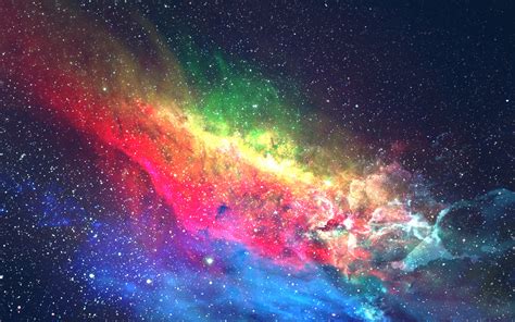 Download 1680x1050 Wallpaper Colorful Galaxy Space