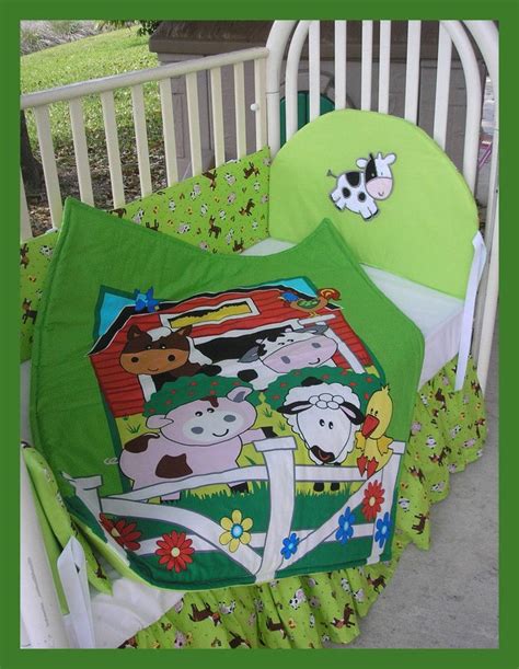 Your kids will love them! baby farm animals crib blankets | NEW baby crib bedding ...
