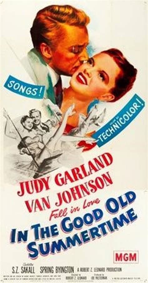 In The Good Old Summertime 1949 Judy Garland Van Johnson Sz