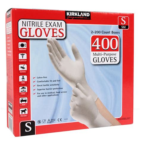 Kirkland Signature Multi Purpose Nitrile Exam Gloves Latex Size S M L