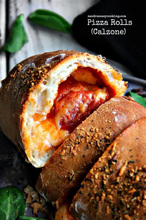 Pepperoni Pizza Rolls Calzone Sandras Easy Cooking