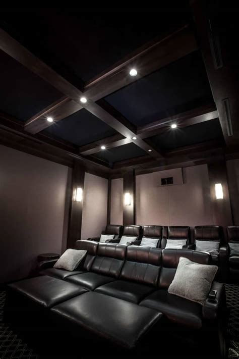 Contemporary Style Screening Room Paradise Theater Private Cinema