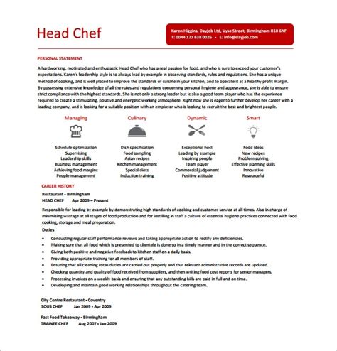 Executive Chef Resume Examples Mryn Ism