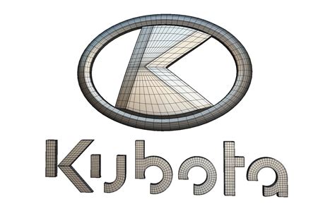 Download Obj File Kubota Logo • 3d Printer Model ・ Cults
