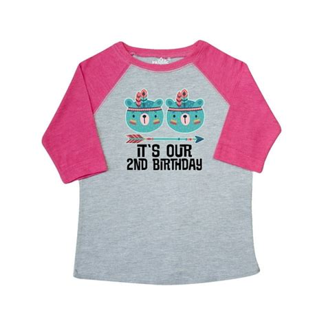 Inktastic Twins 2nd Birthday Outfits Toddler T Shirt