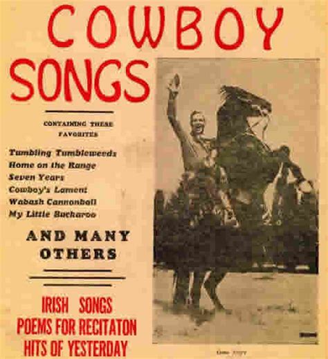 Fox, a texan from a ranching family who set other cowboy songs; Songs Of The Cowboys - online book - index page
