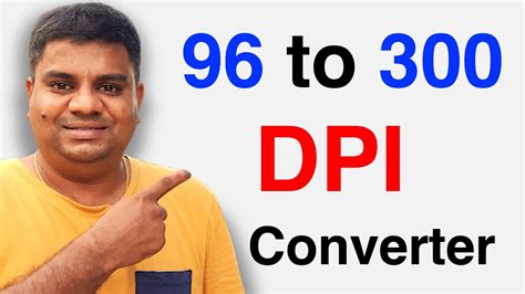 How To Convert 96 Dpi To 300 Dpi Converter Youtube