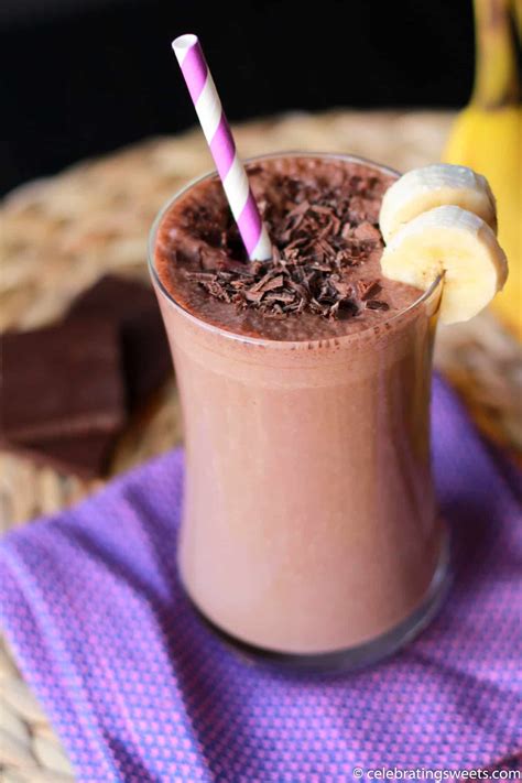 This wonderful smoothie is like island heaven, rich and delicious and highly nutritious, sweetened my father taught me how to make this recipe when i was a little girl. Chocolate Peanut Butter Banana Smoothie - Celebrating Sweets