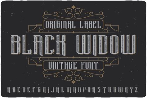 Black Widow Font Door Arsyifa Studios · Creative Fabrica