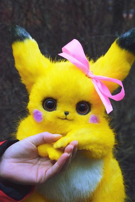 Pikachu Girl Fantasy Creatures Pets Toys From Faux Fur And Polymer