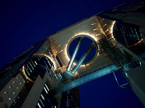 Oc Umeda Sky Building At Night Japan Photo George Washington Bridge