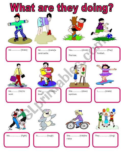What Are They Doing Now Esl Worksheet By Super Man Esl Worksheets