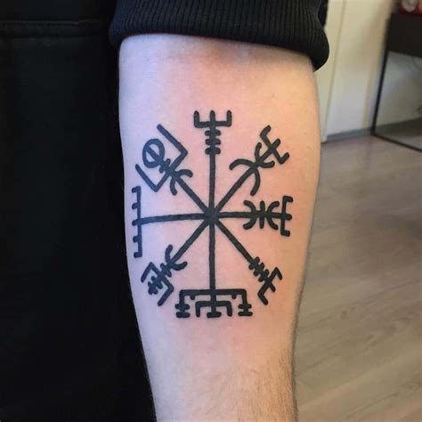 Viking Compass Tattoo Viking Tattoo Symbol Rune Tattoo Compass