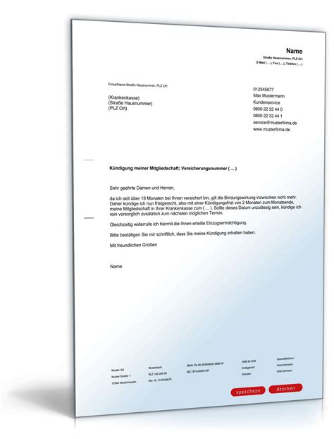 Mit diesen mustern können sie einfach und schnell ihre briefe erstellen. Fristgemäße Kündigung gesetzliche Krankenversicherung