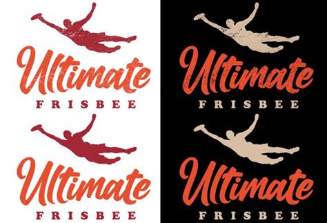 Ultimate Frisbee Layout Logo Buy T Shirt Designs