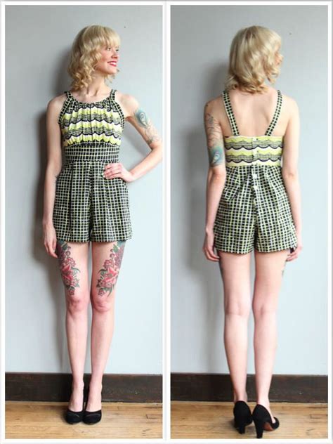 A Personal Favorite From My Etsy Shop Listing 525115086 1940s Playsuit