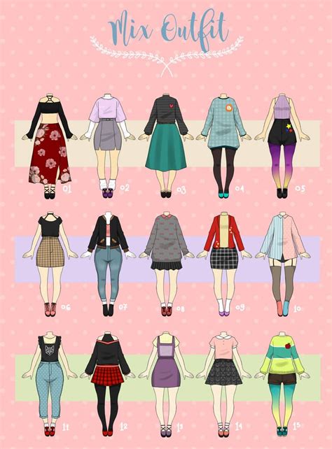 closed casual outfit adopts 06 by rosariy drawing anime clothes drawing clothes anime outfits