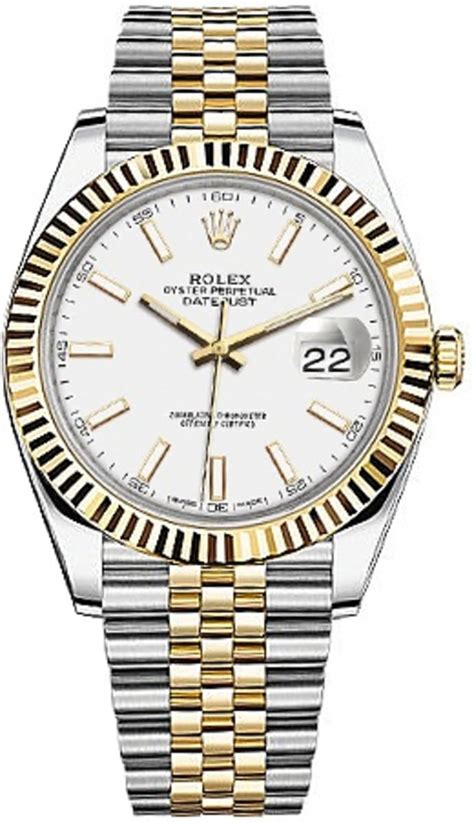 Rolex Datejust 41 White Dial Mens Watch M126333 0016