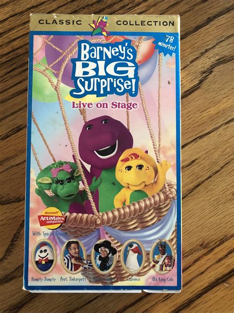 Barneys Big Surprise Rare 1998 Release Vhs Classic Collection