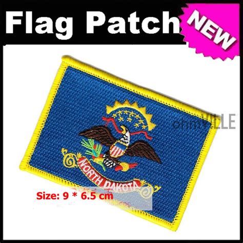 North Dakota Flag Patch Iron On Patches 100 Quality Guarantee Flag